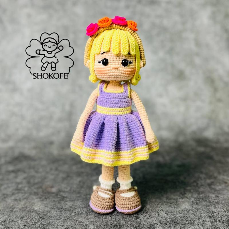 عروسک بافت دختر کد۸۹