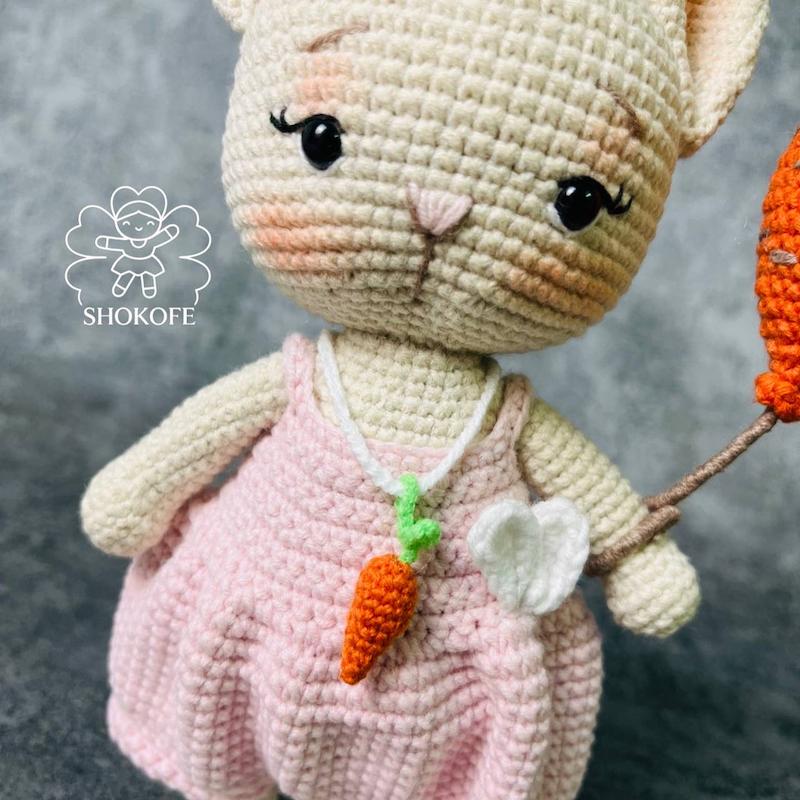 عروسک خرگوش بافت کد۸۹