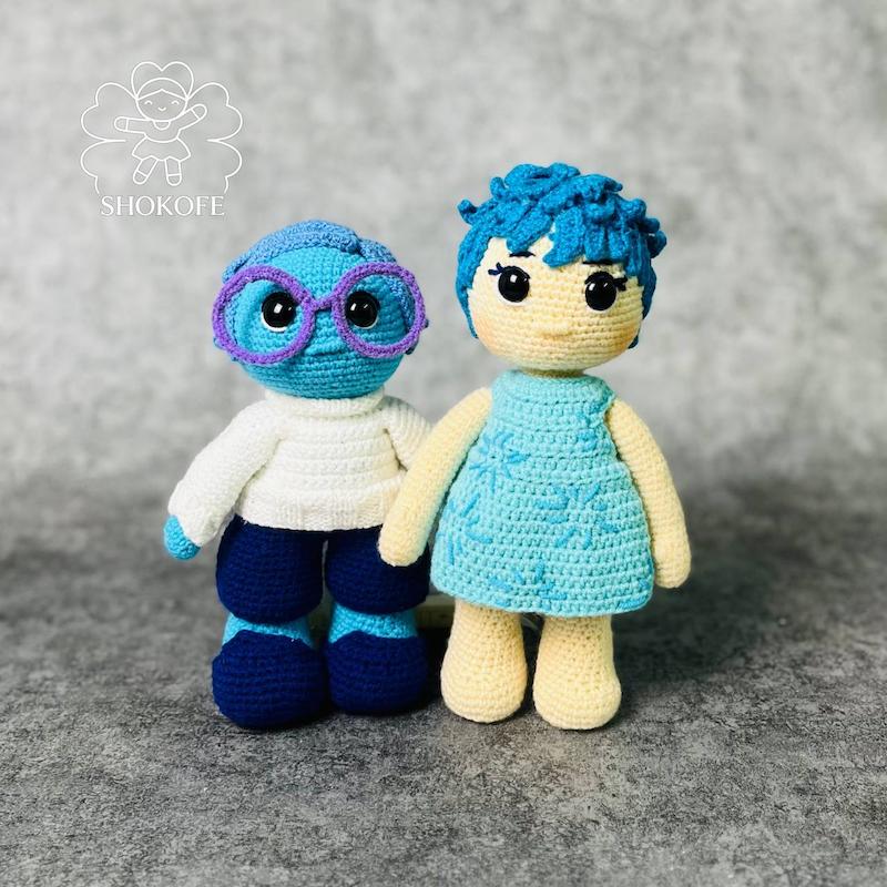 عروسک بافت شادی و غم کد۱۷