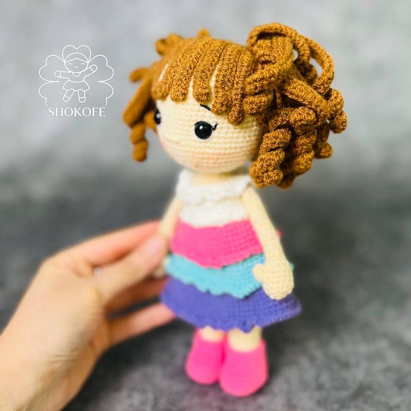 عروسک بافت دختر کد۳۷