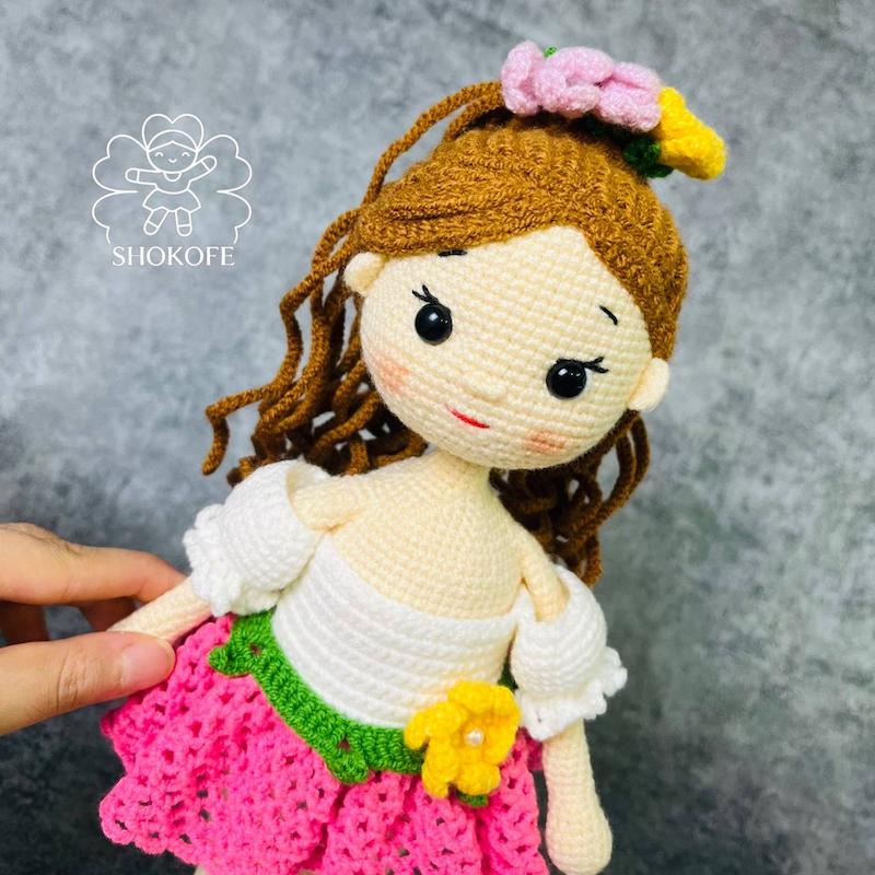 عروسک بافت دختر کد۳۷