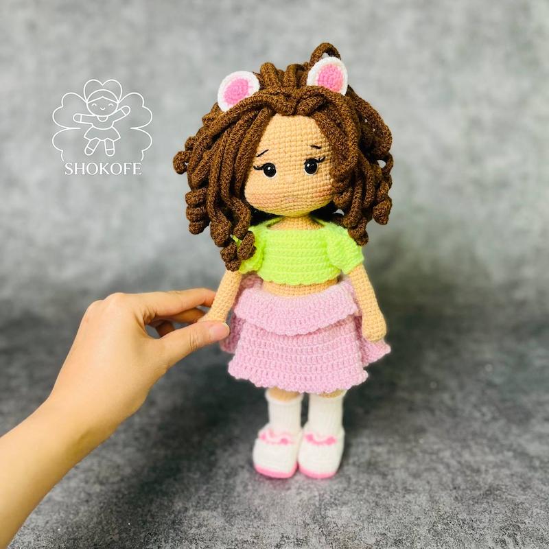 عروسک بافت دختر کد۳۷