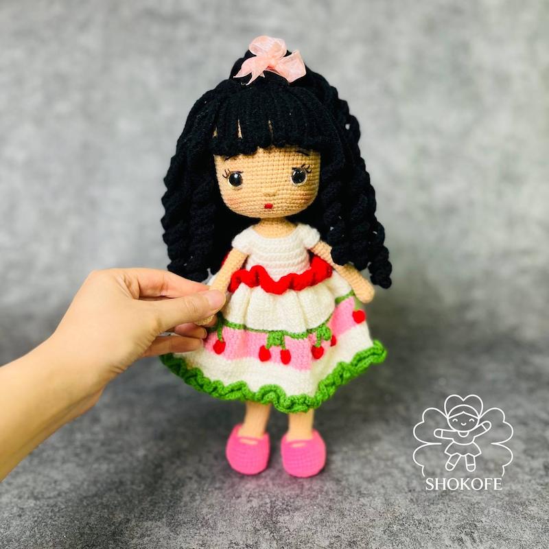 عروسک بافت دختر کد۳۷