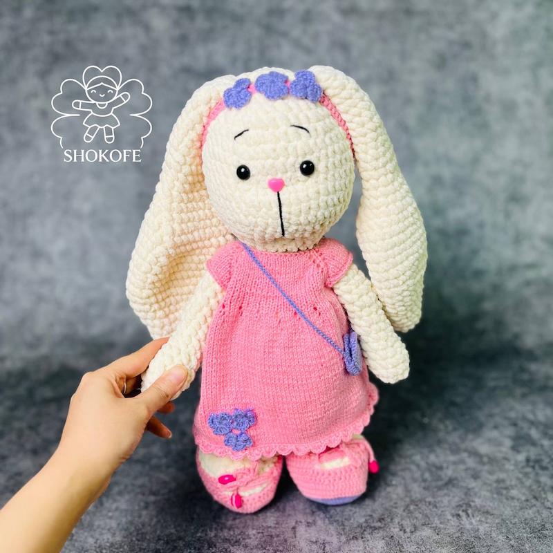 عروسک خرگوش مخمل کد۵۱