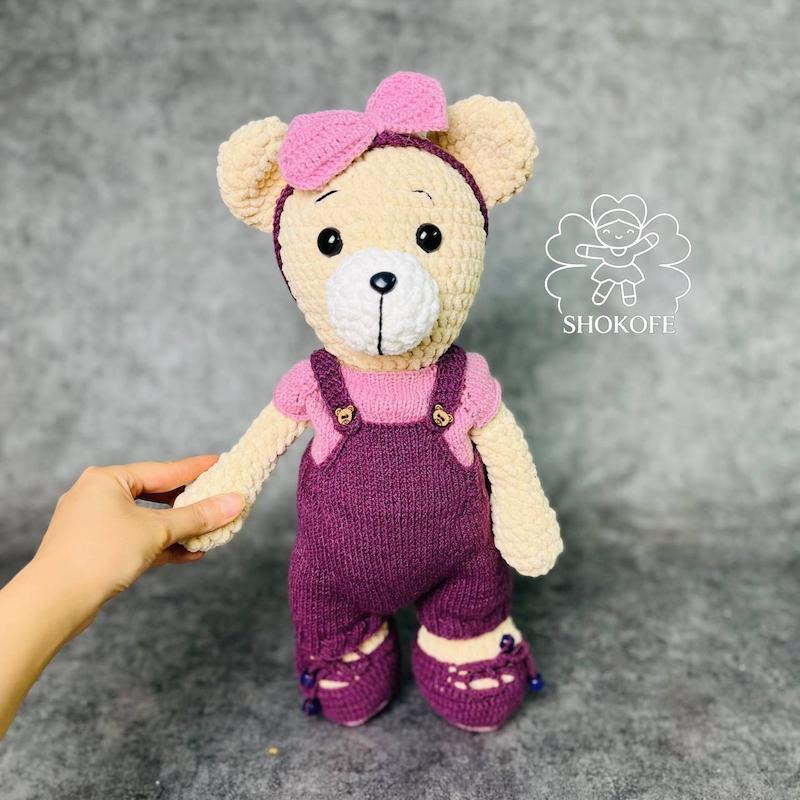 عروسک خرس مخمل کد۵۱