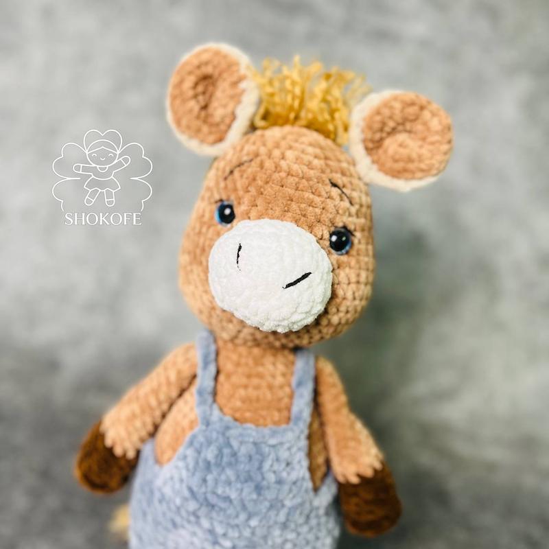 عروسک بافت اسب کد۷۱