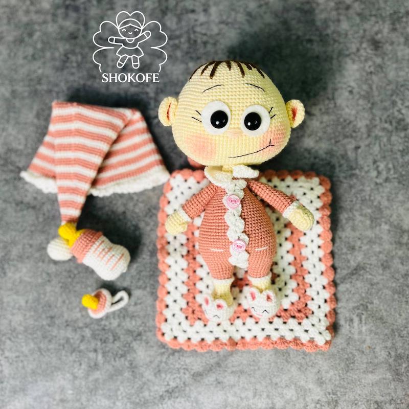 عروسک بافت نوزاد دختر کد۵۰