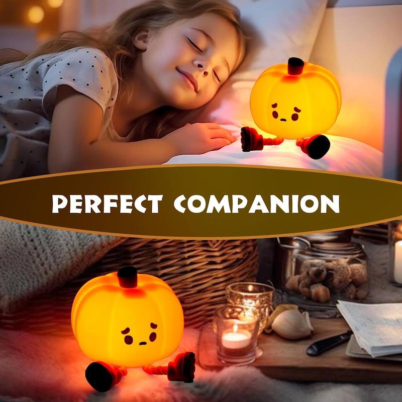 چراغ خواب سیلیکونی کدو