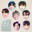 پک استیکر تکی BTS kawaii