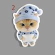 استیکر Cute cats staring