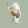 استیکر How to hold cats