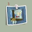 استیکر Krusty Krab window SpongeBob