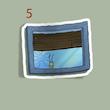 استیکر Krusty Krab window SpongeBob