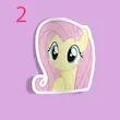 استیکر MLP Fluttershy In different poses