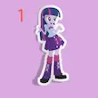 استیکر My Little Pony Human form
