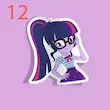 استیکر My Little Pony Human form