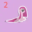 استیکر MLP Pinkie Pie In different poses