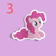 استیکر MLP Pinkie Pie In different poses