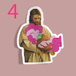 استیکر Jesus carrying ponies