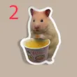 استیکر Cute hamster