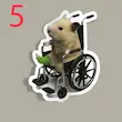 استیکر Cute hamster