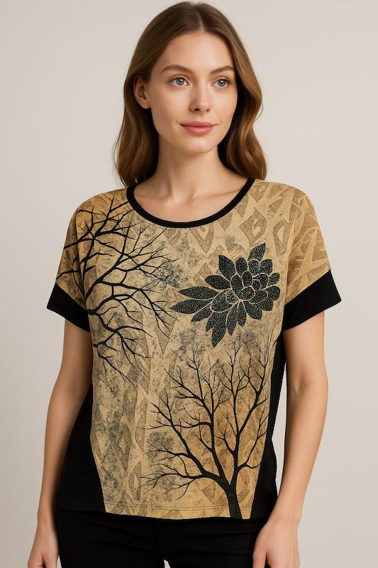 تیشرت گل رخ