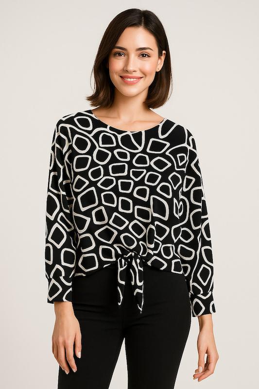 شومیز زنانه کوتاه بند دار