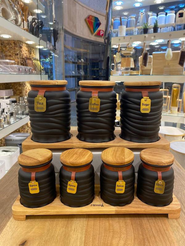 سرویس ادویه و پاسماوری رنگ مشکی