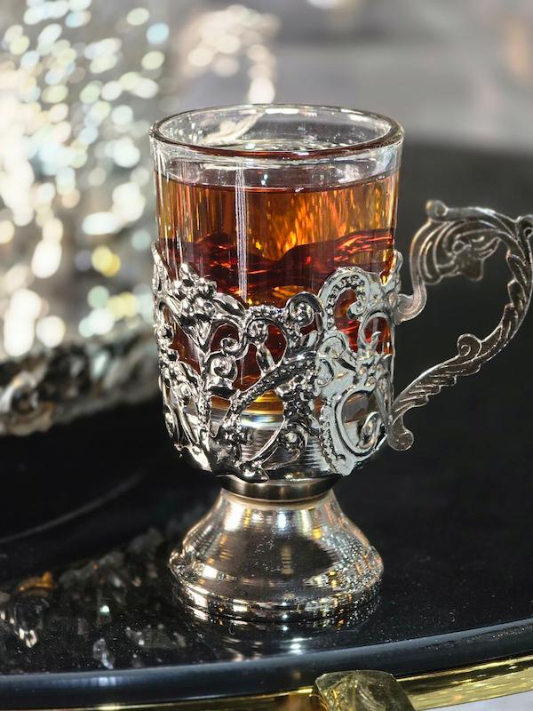 سرویس چایخوری نورا نقره ای