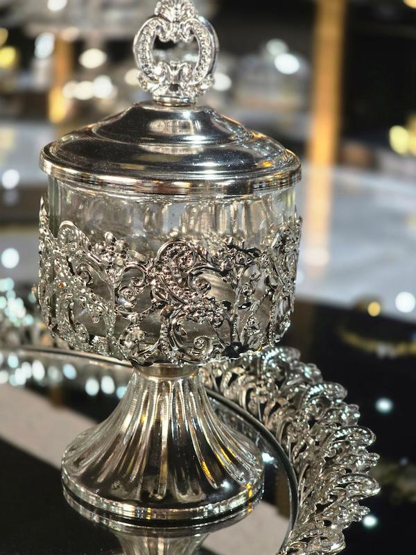 سرویس چایخوری نورا نقره ای