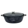 سرویس قابلمه و تابه گرانیتی 24 پارچه لایف اسمایل مدل LIFEP7S-24-BLACK