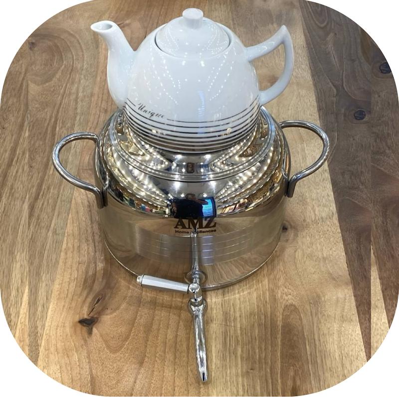 کتری قوری شیردار استیل