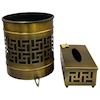 سطل و جای دستمال کاغذی مدل لیزری کد 3004