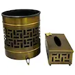 سطل و جای دستمال کاغذی مدل لیزری کد 3004