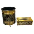 سطل و جای دستمال کاغذی مدل لیزری کد 3004