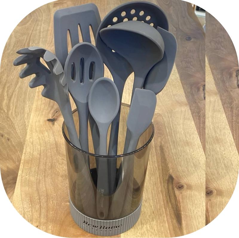 ست کفگیر ملاقه سیلیکونی