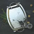 سینی دسته دار سالی نو مدل پروانه کد 608182 مجموعه دو عددیز