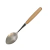 قاشق چای خوری دسته چوبی ۶ عددی