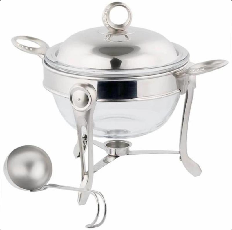 سوفله سوپ خوری استیل حلقه نگین