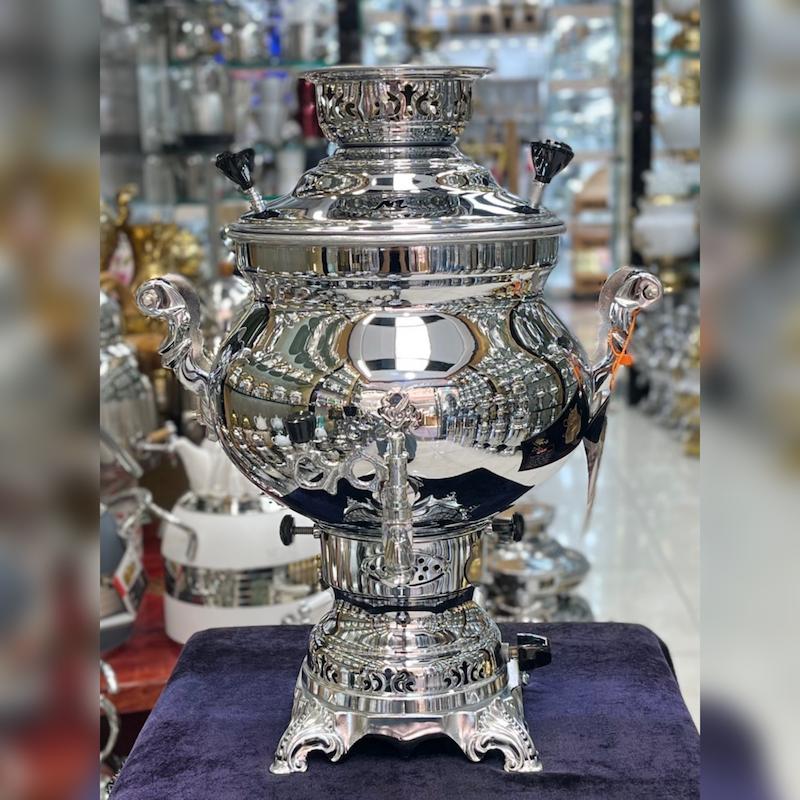 سماور گازی ماندگار مدل مهدیس ساده گنجایش ۶ لیتر