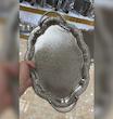 سینی دالبر لبه توری دسته ساده رنگ نیکلی