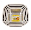 آبکش و لگن استیل نگیر ۴ سایز – کد 4051