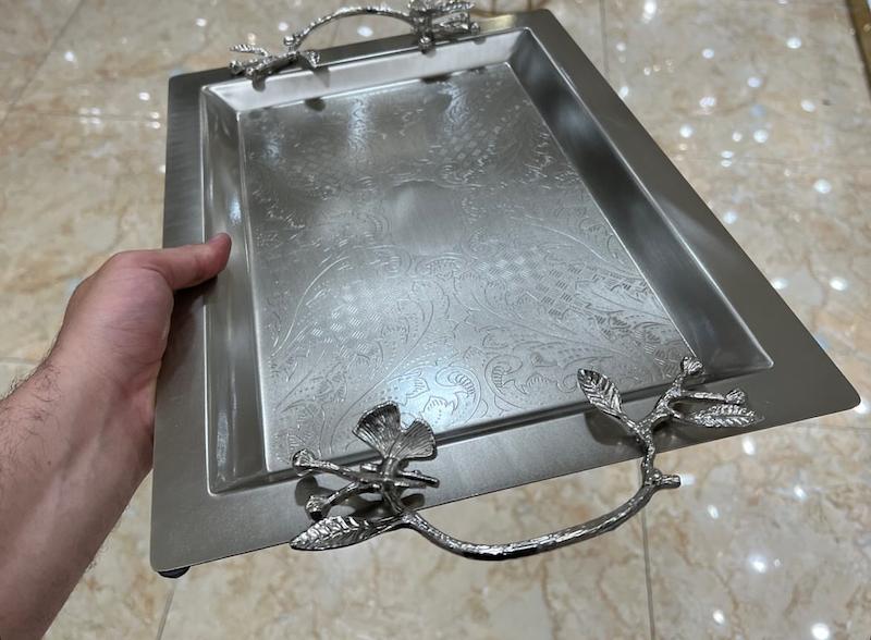 سینی مستطیل سالی نو مدل پروانه دو عددی