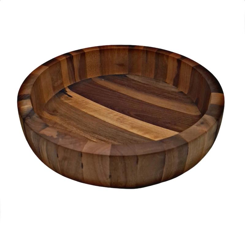 کاسه چوب گردو عمیق بزرگ سایز ۳۰*۱۰