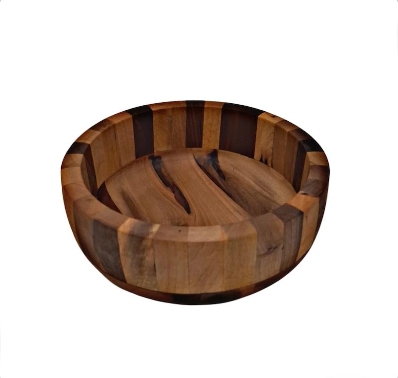 کاسه چوب گردو عمیق کوچک سایز ۲۵*۱۰