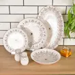 سرویس غذاخوری چینی 28 پارچه 6 نفره بی.وی.کی مدل آیلین کد 475628