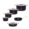 سرویس قابلمه و تابه گرانیتی 11 پارچه بی.وی.کی طرح GOLD کد 714611