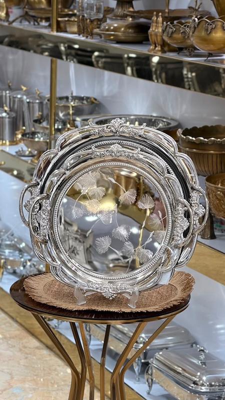 سینی دو تکه استیل وارداتی