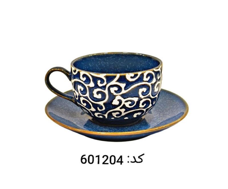 دنی هوم فنجان نعلبکی 15*15*2 و 9*11*6 کد 601204