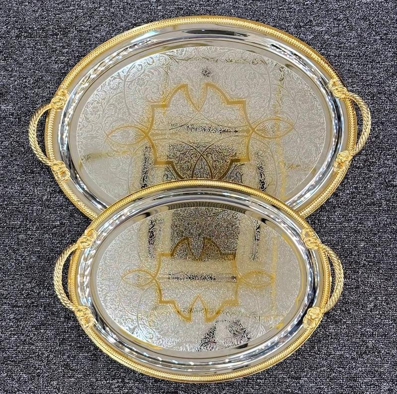 سینی دو تکه استیل وارداتی